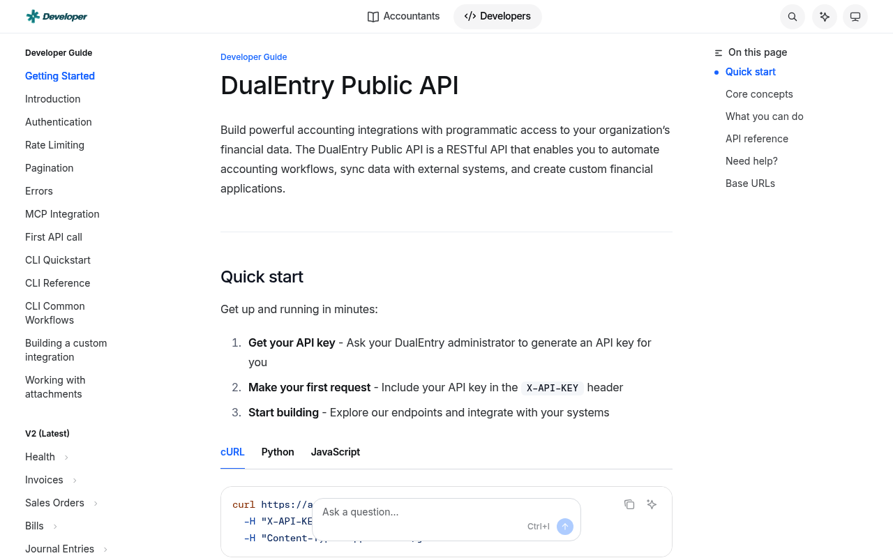 DualEntry screenshot