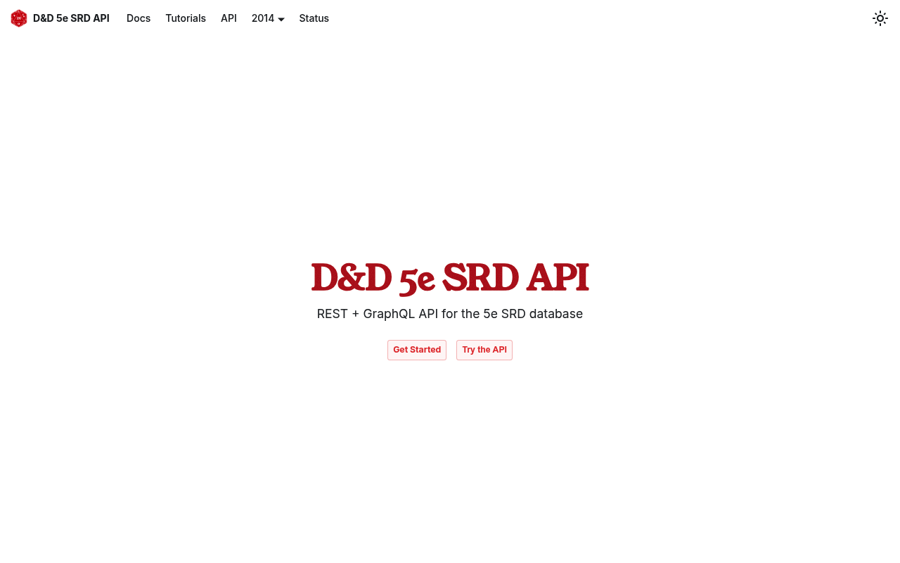 Dungeons and Dragons website screenshot