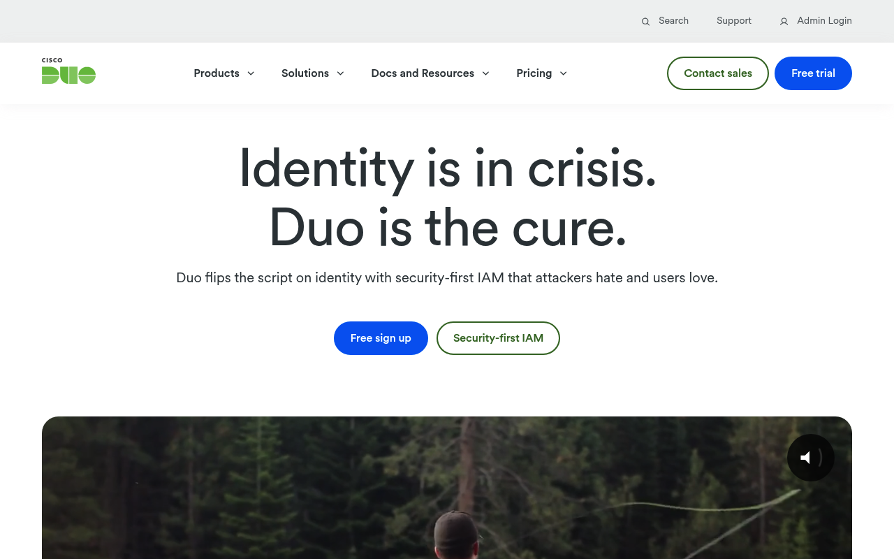 Duo Security website screenshot