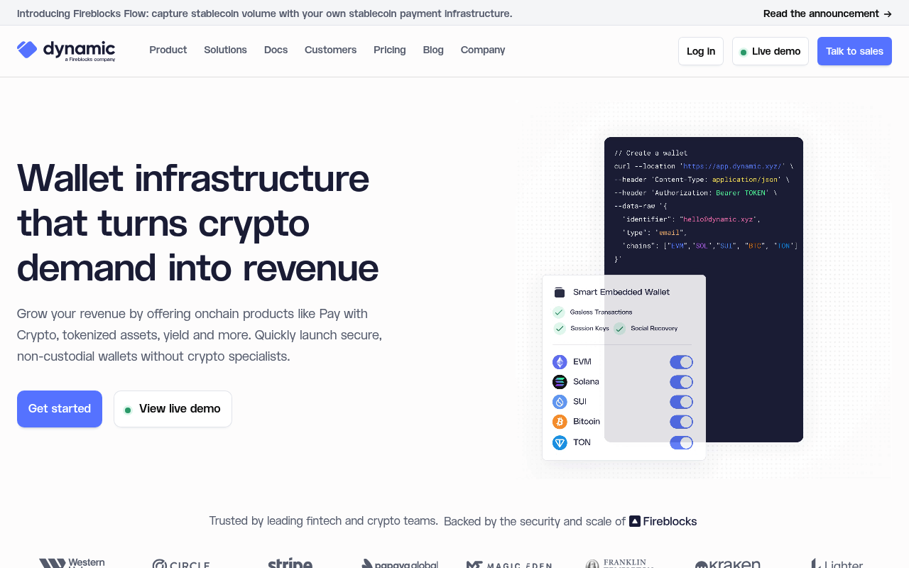 Dynamic website screenshot