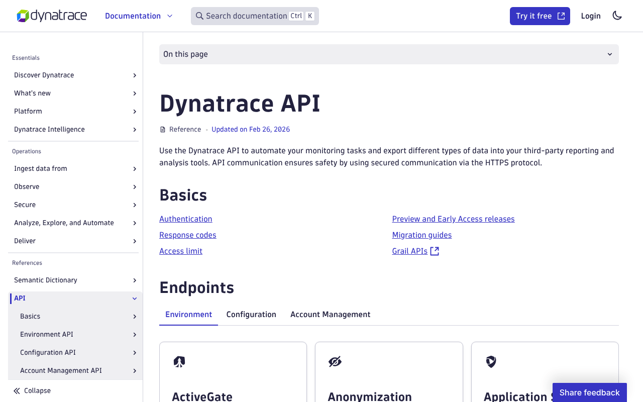 Dynatrace screenshot