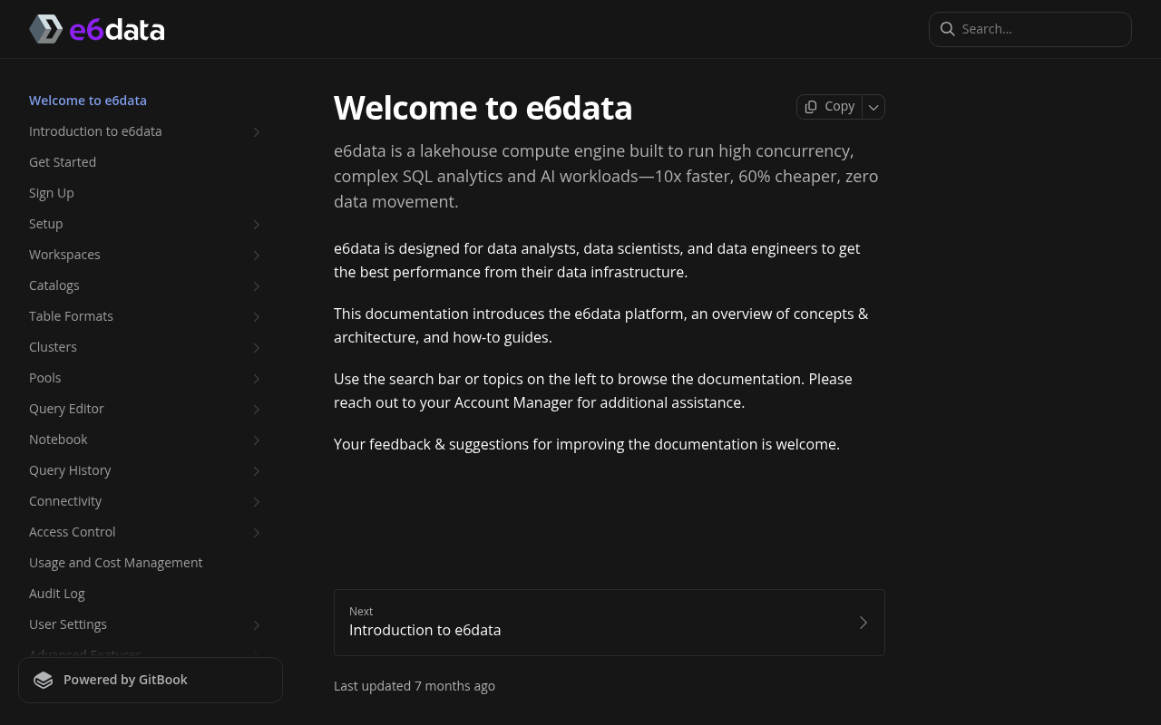 e6data screenshot