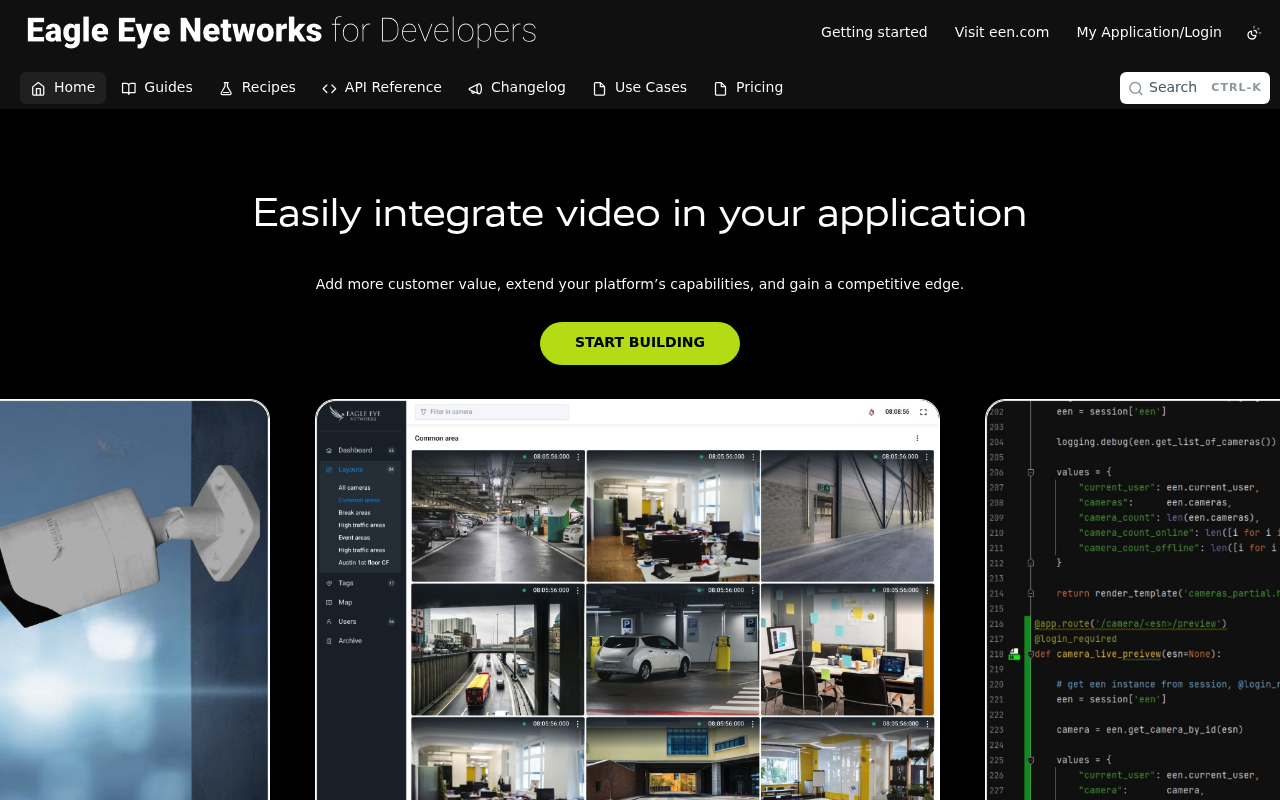 Eagle Eye Networks website screenshot