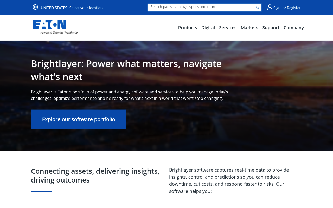Eaton website screenshot
