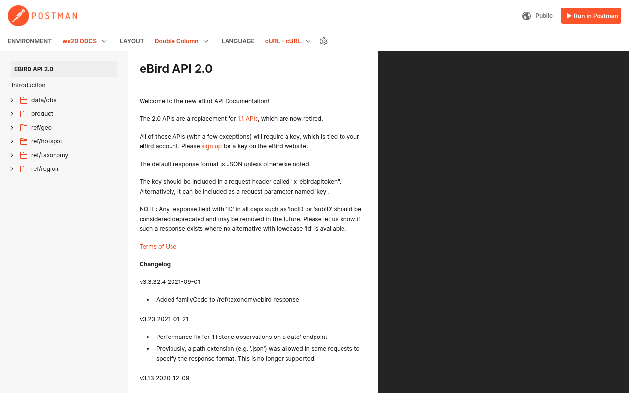 eBird website screenshot