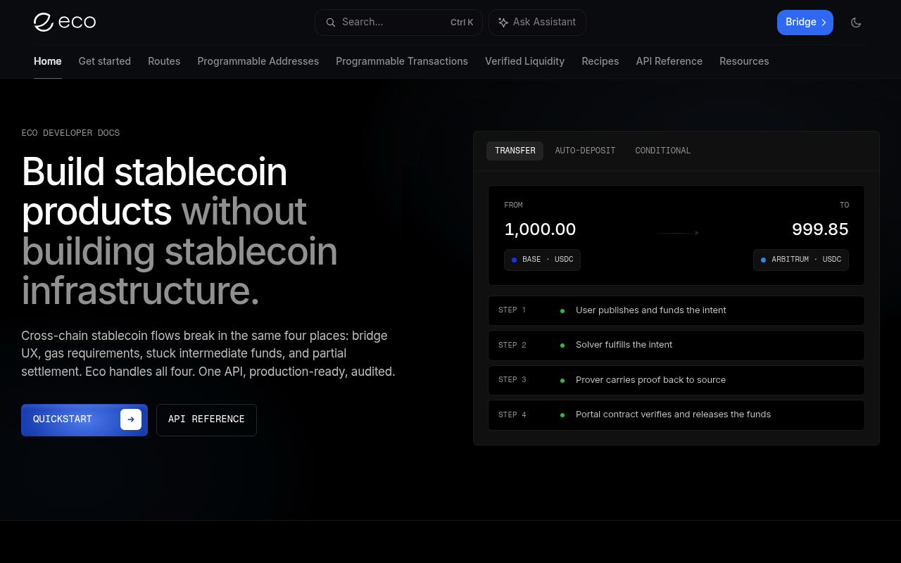 Eco website screenshot