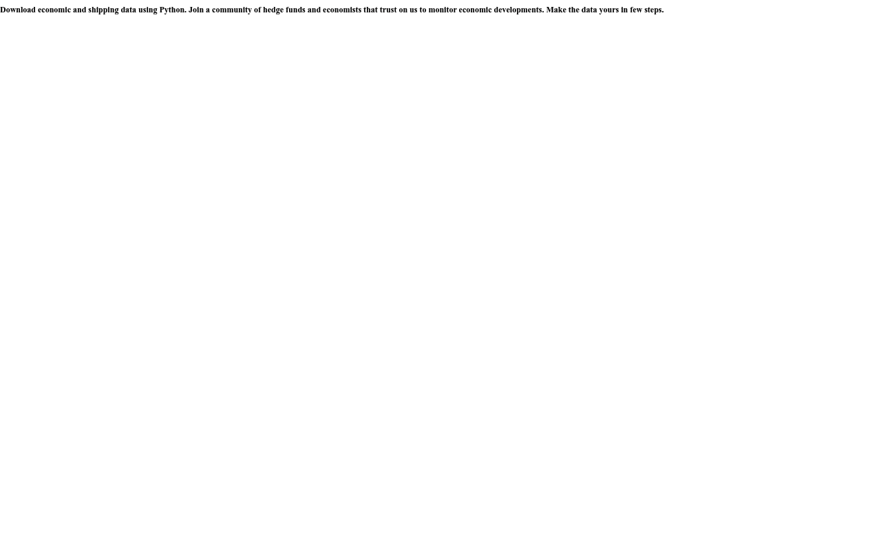 Econdb website screenshot