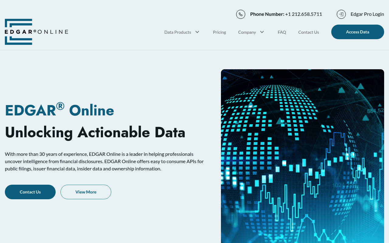 Edgar Online (OTC Markets Group) screenshot