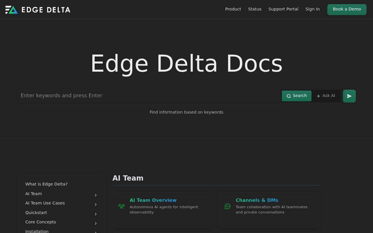 Edge Delta website screenshot