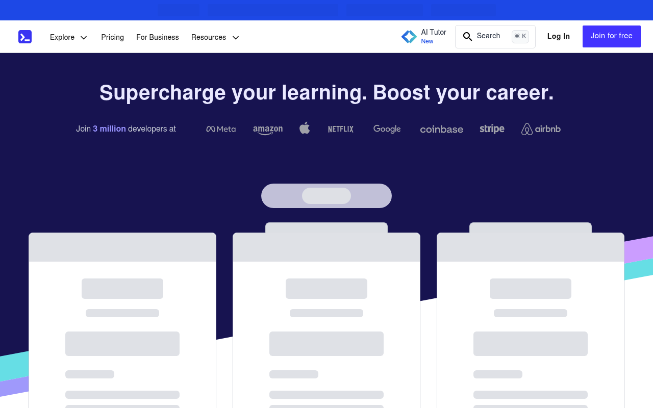 Educative website screenshot