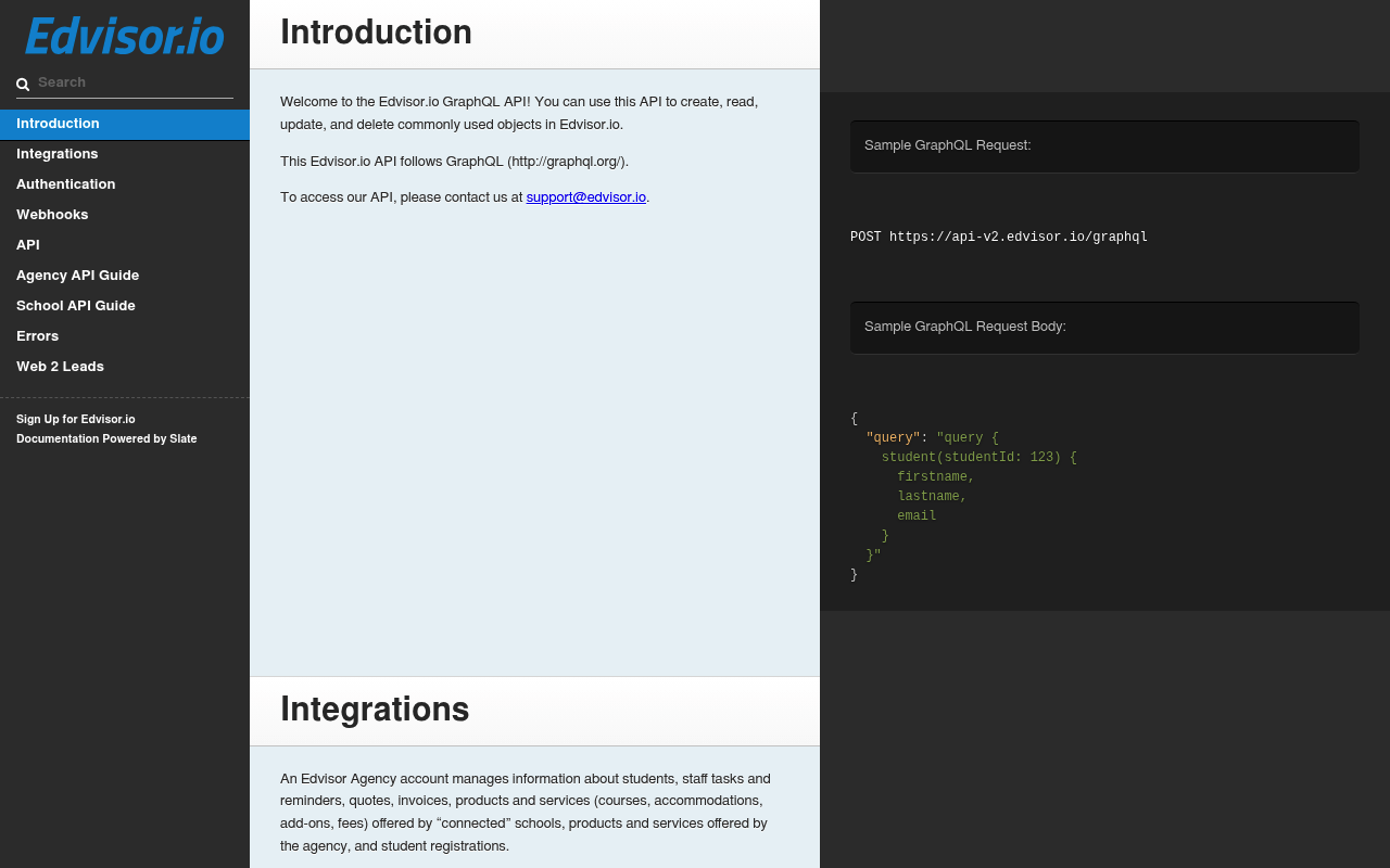 Edvisor.io screenshot