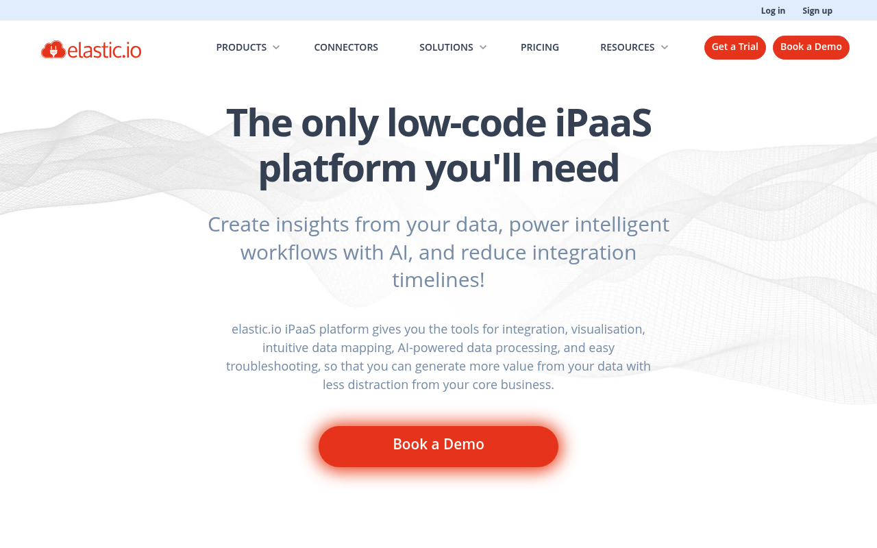 Elastic.io website screenshot