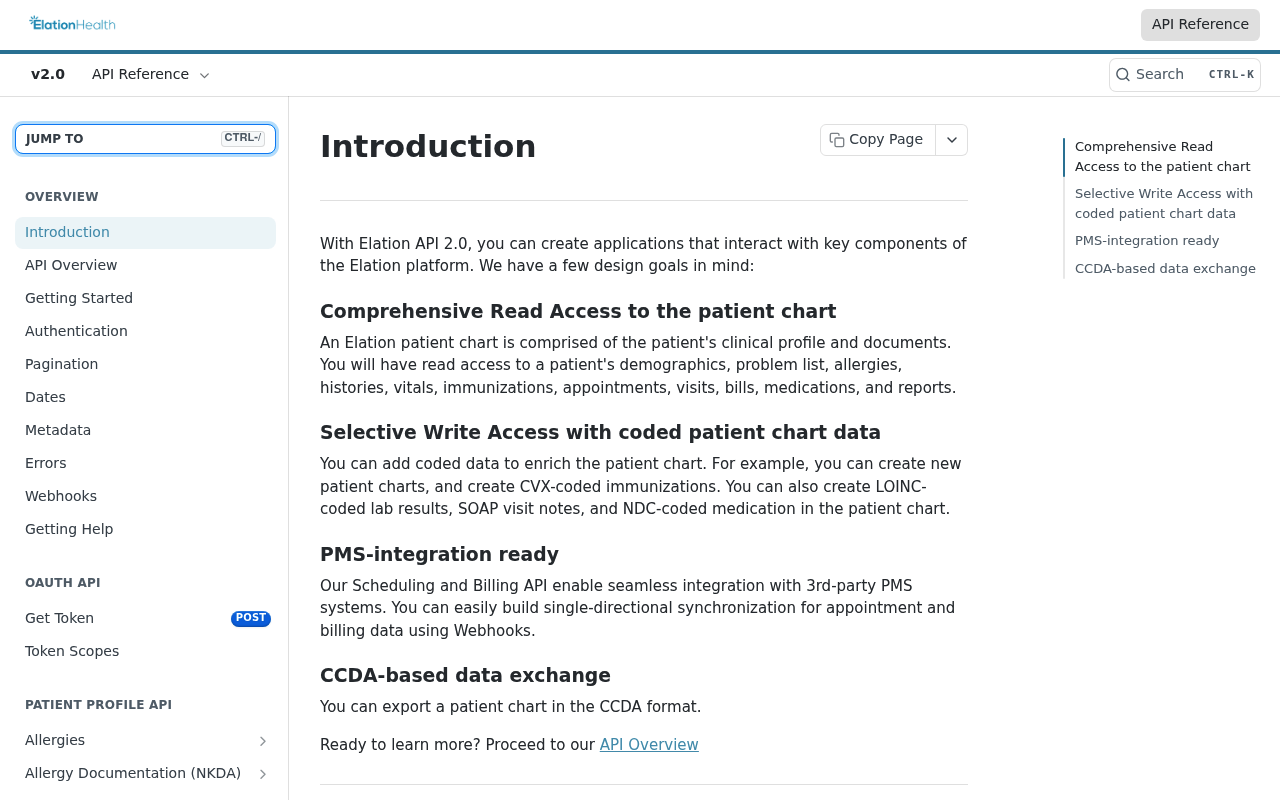 Elation Health website screenshot