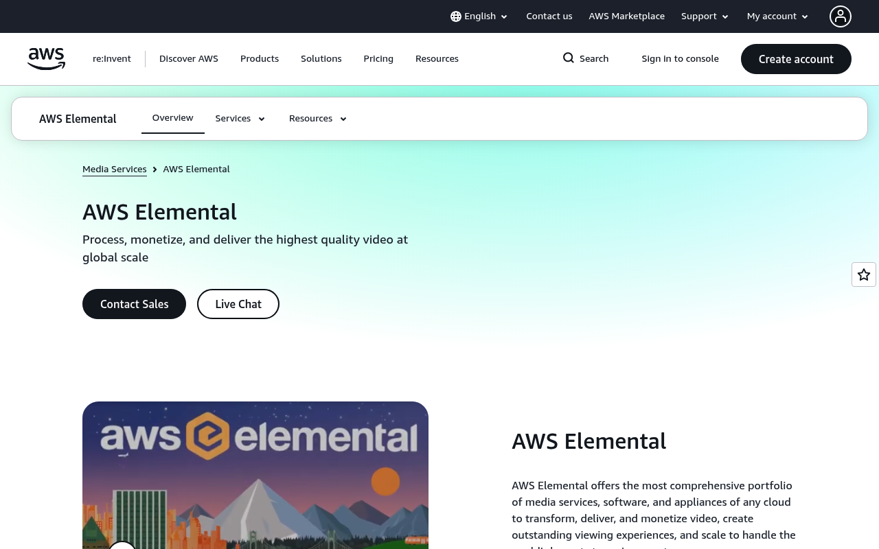 Elemental website screenshot