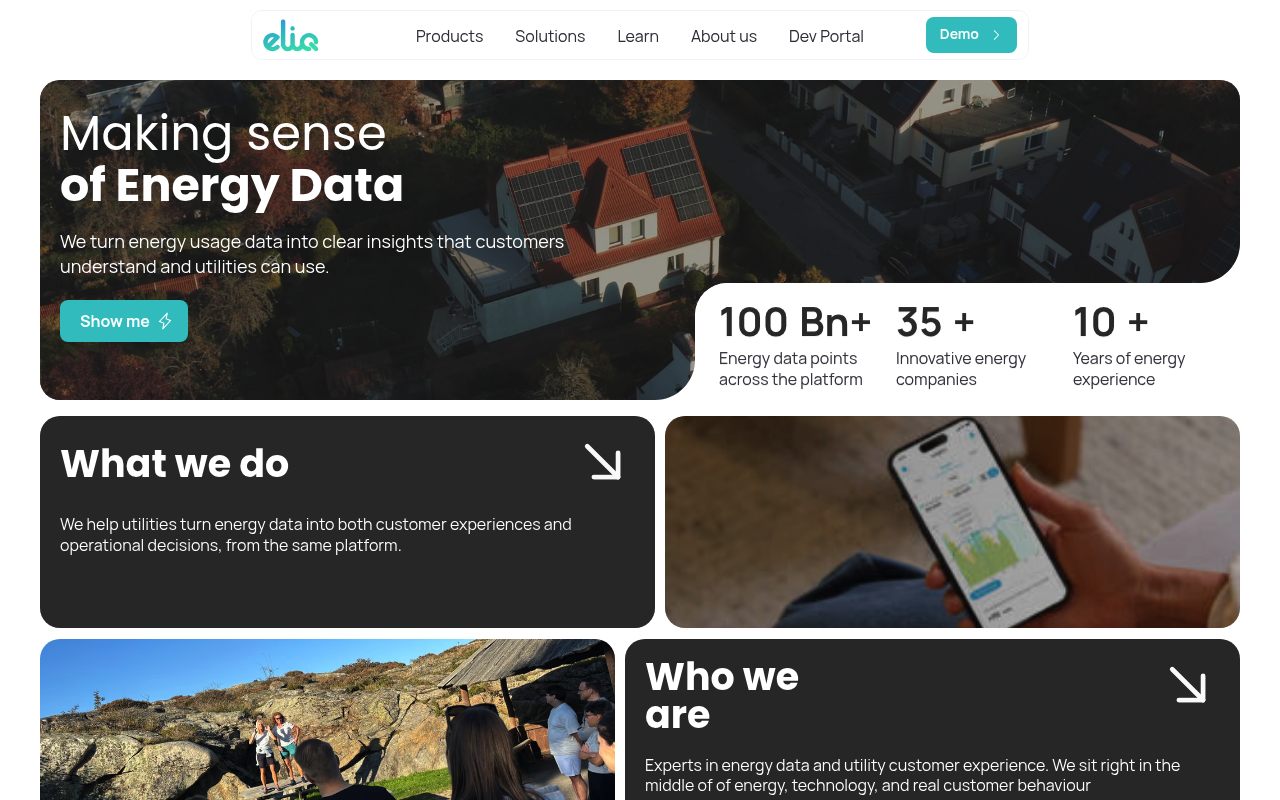 Eliq website screenshot