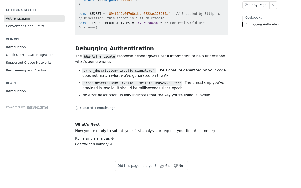 Elliptic website screenshot