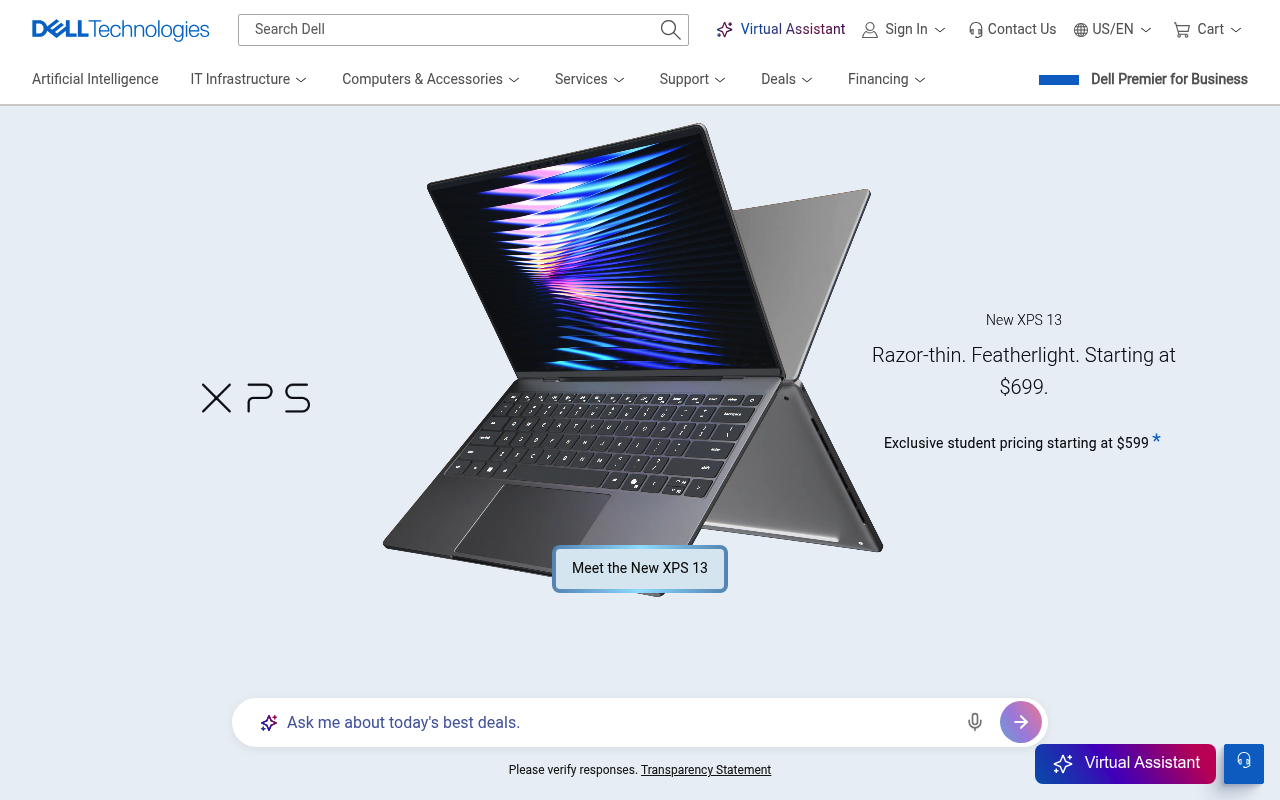 EMC website screenshot