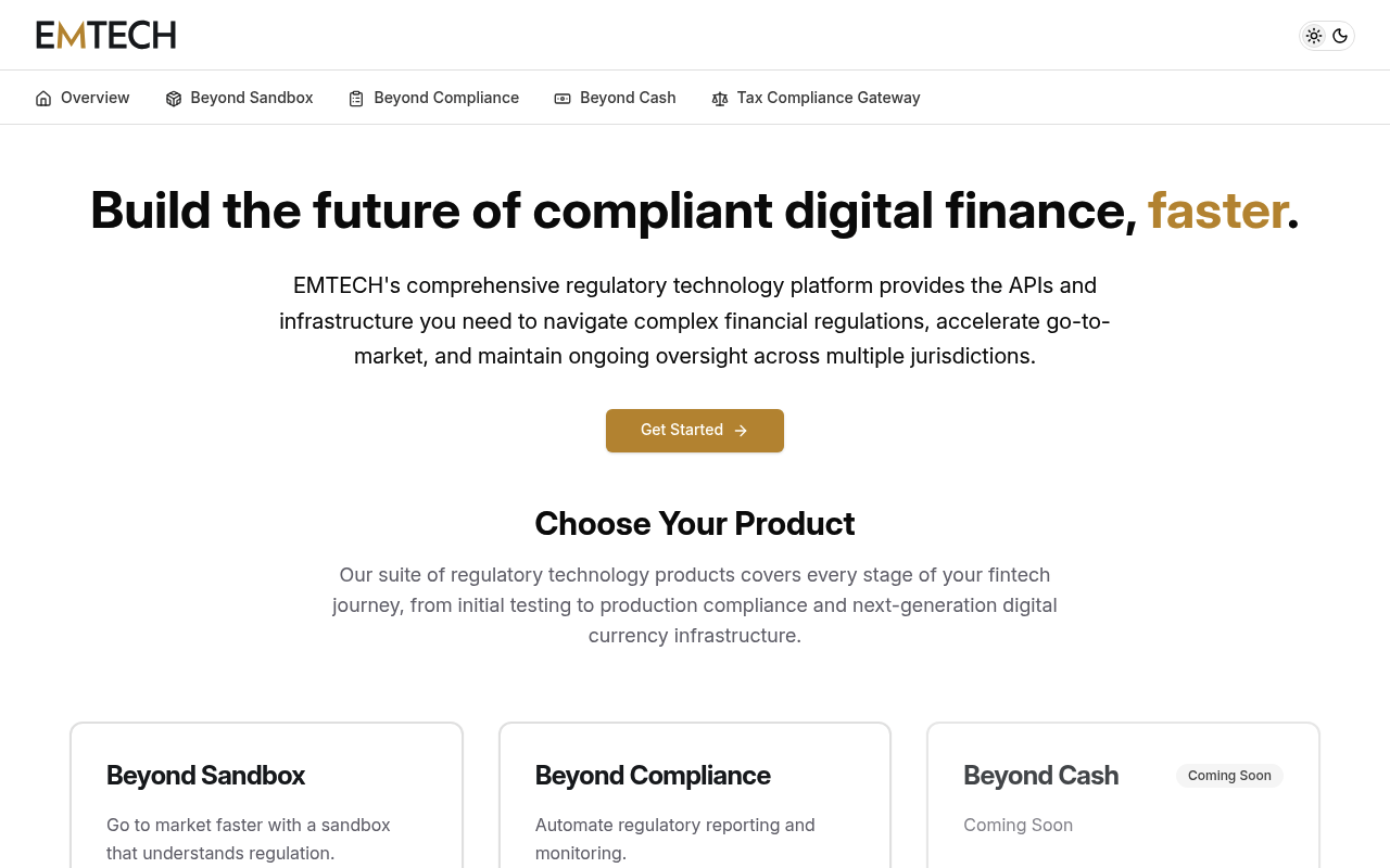 EMTECH screenshot