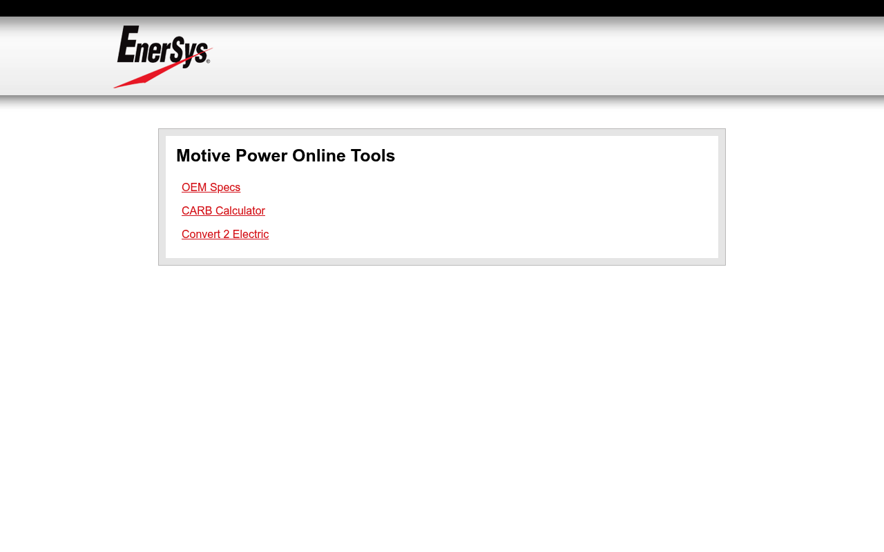 EnerSys screenshot
