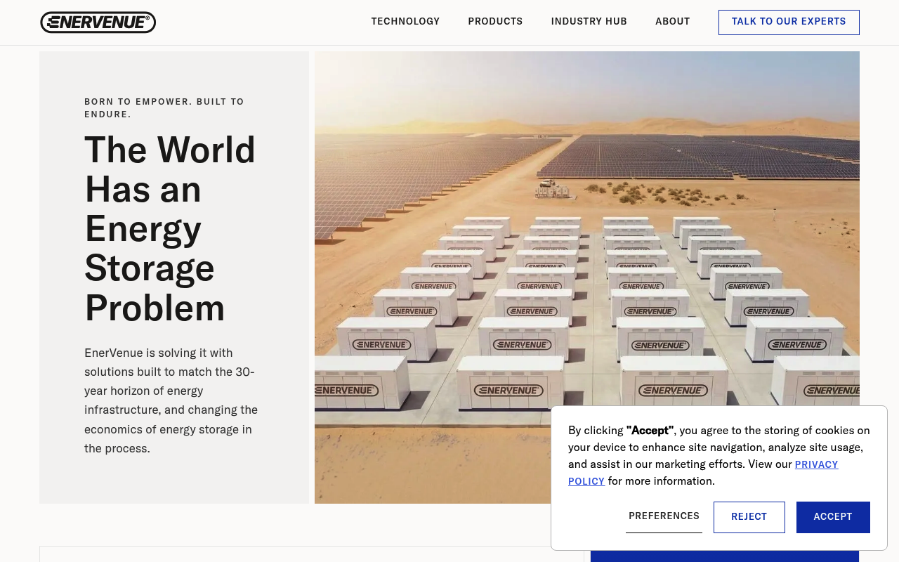 EnerVenue screenshot