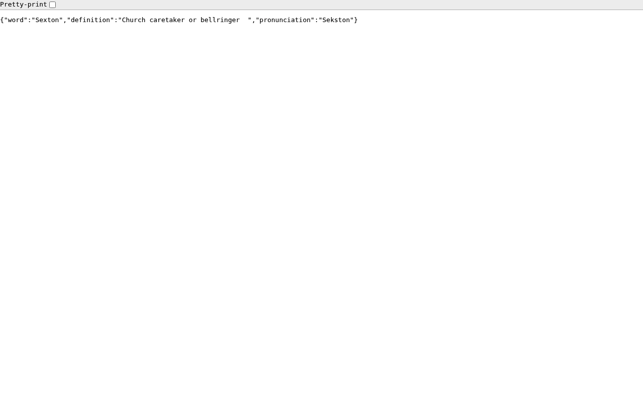 English Random Words website screenshot