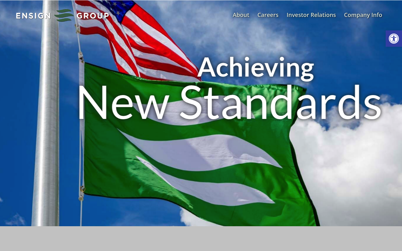 Ensign Group website screenshot