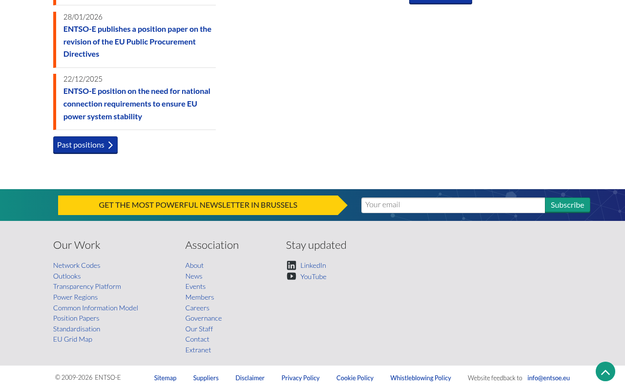 ENTSO-E website screenshot