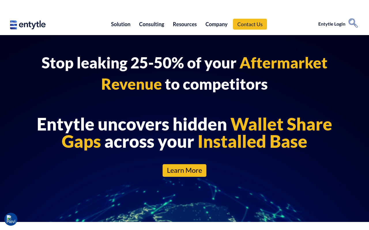 Entytle website screenshot