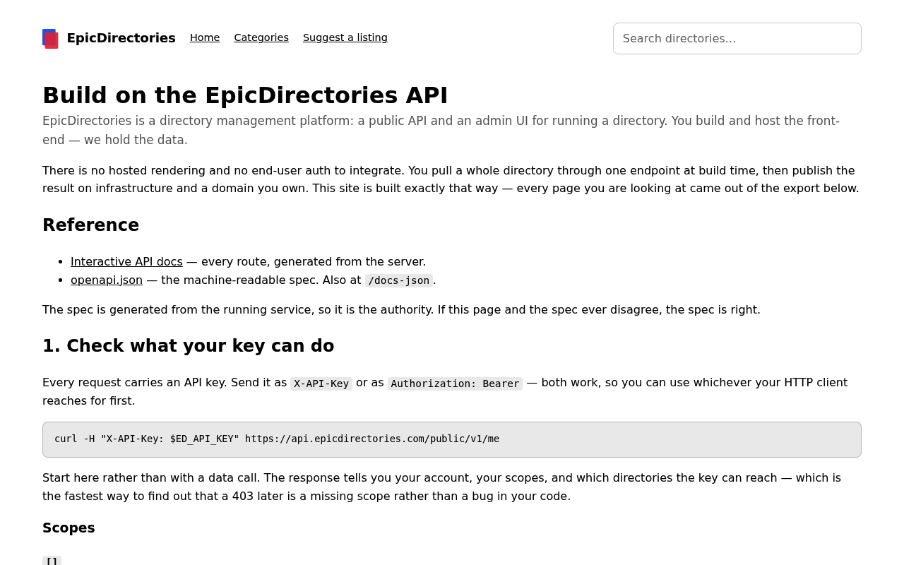 EpicDirectories screenshot