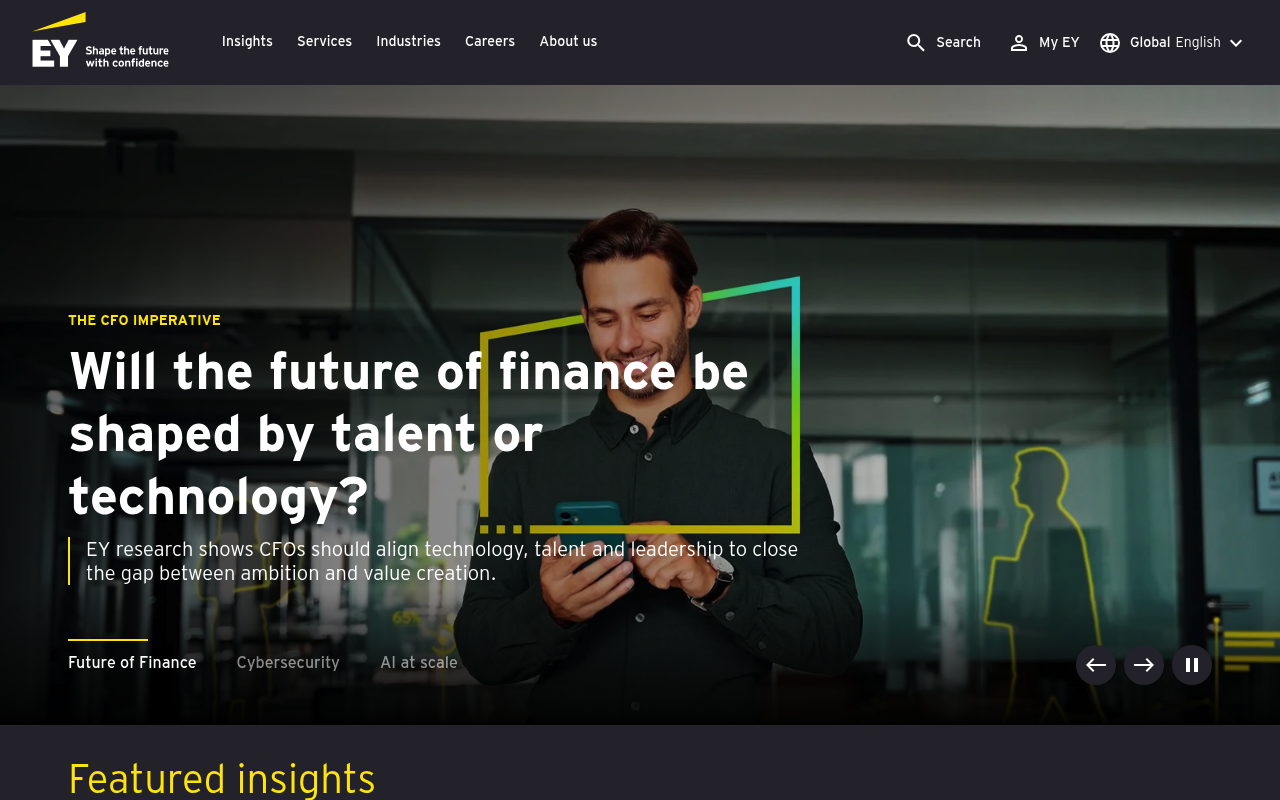 Ernst & Young (EY) screenshot