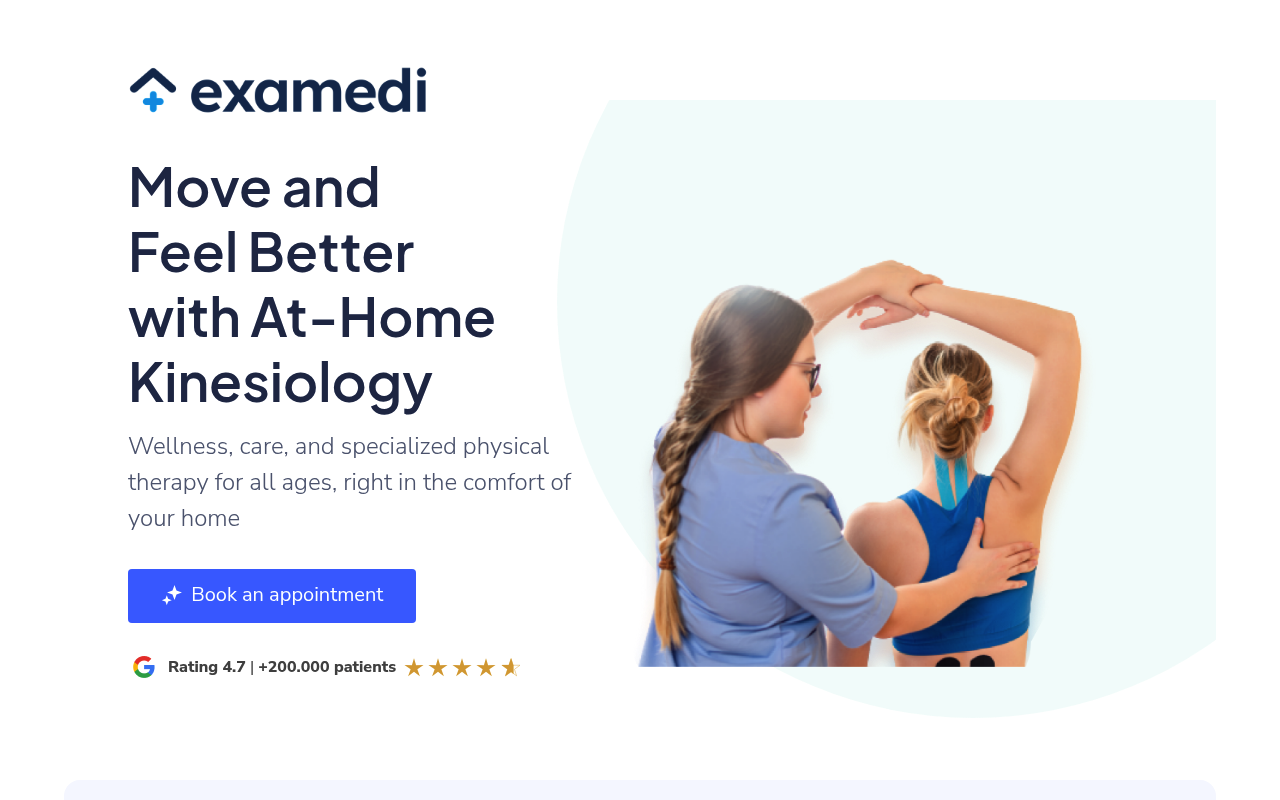 Examedi website screenshot