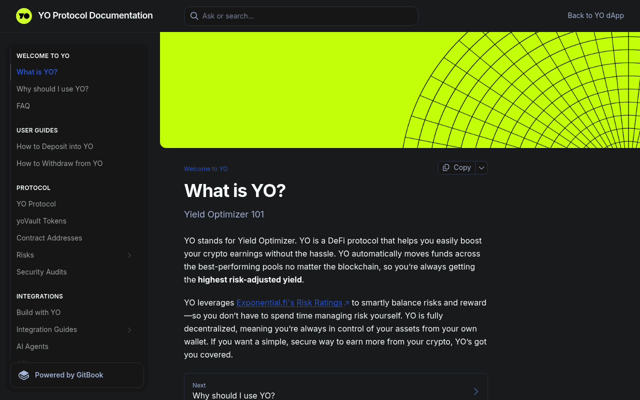 Exponential website screenshot