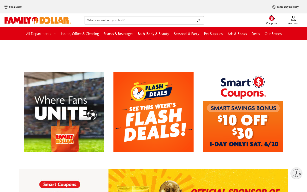 Family Dollar Stores screenshot