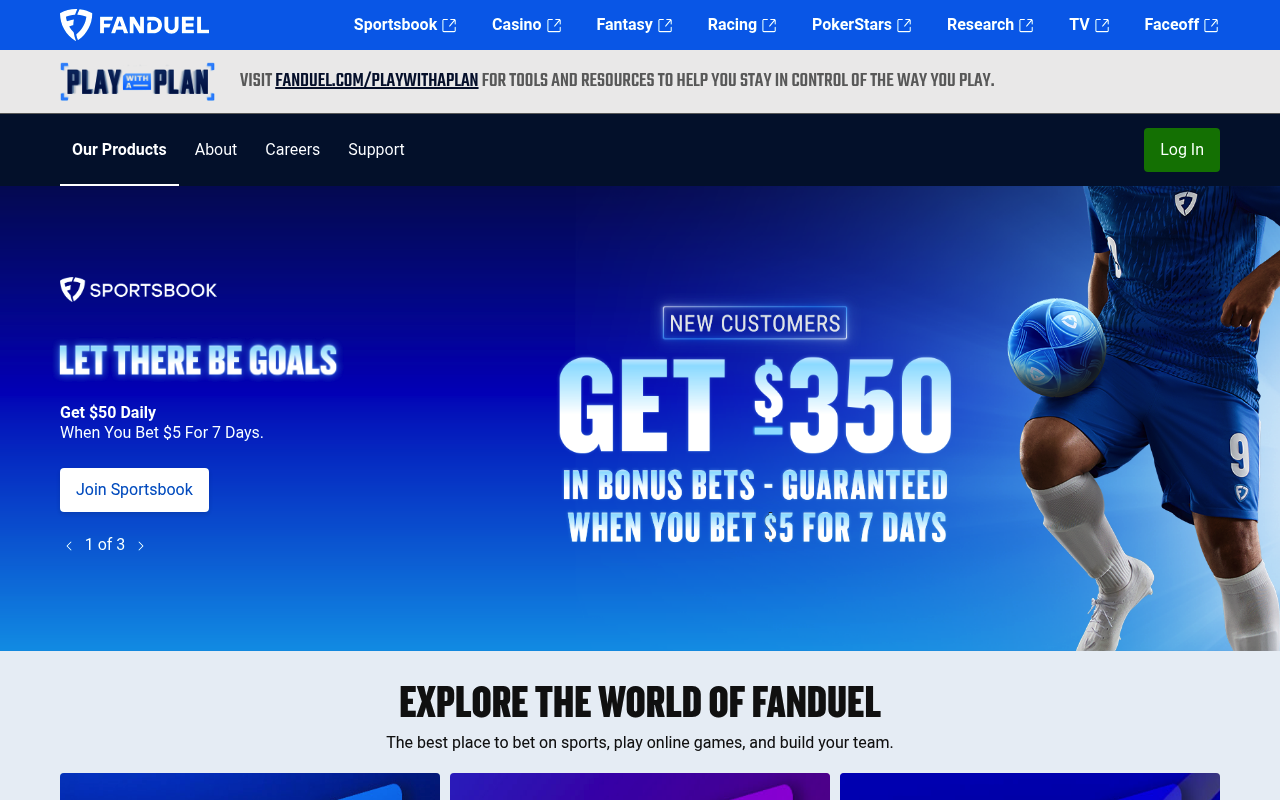 FanDuel screenshot