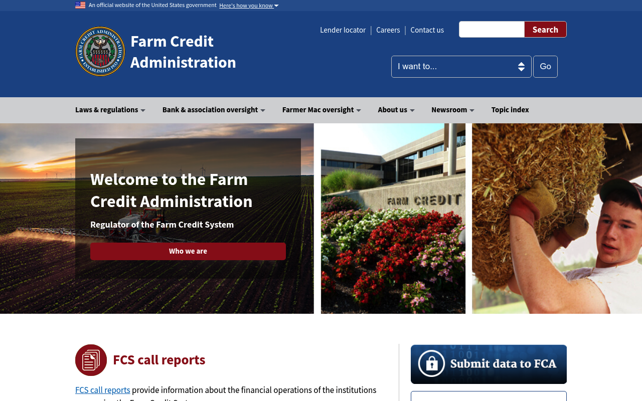 Farm Credit Administration screenshot