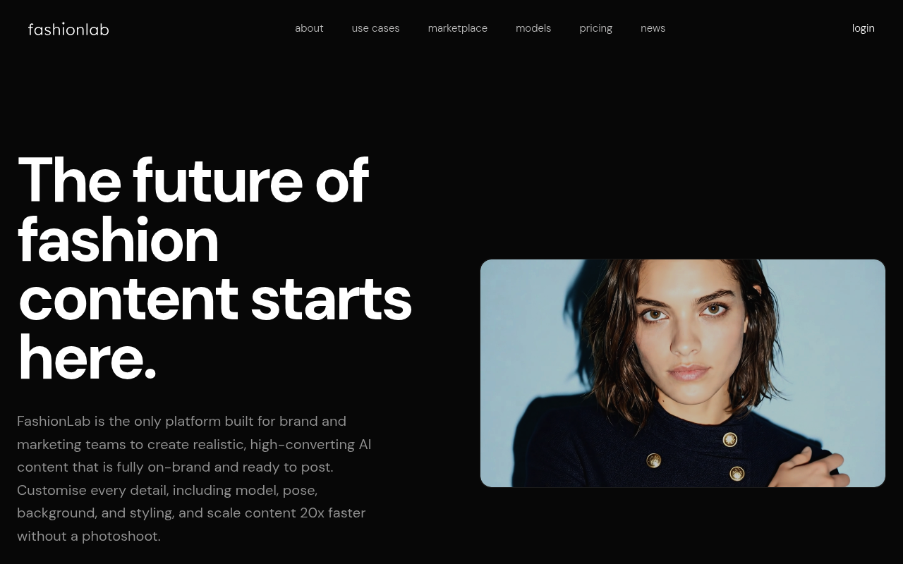 FashionLab Nordic Inc. website screenshot