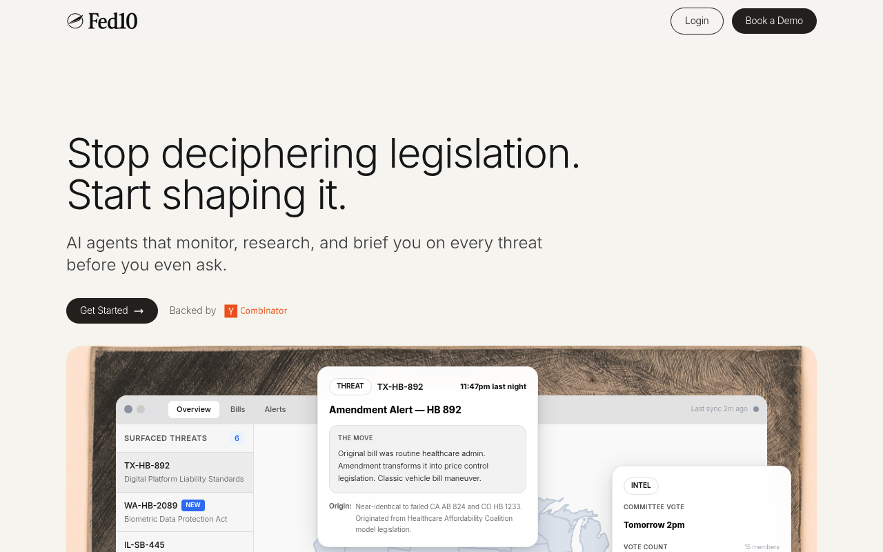 Fed10 website screenshot