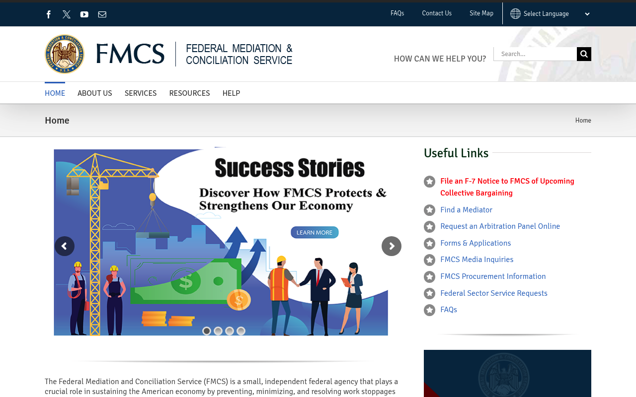 Federal Mediation and Conciliation Service screenshot