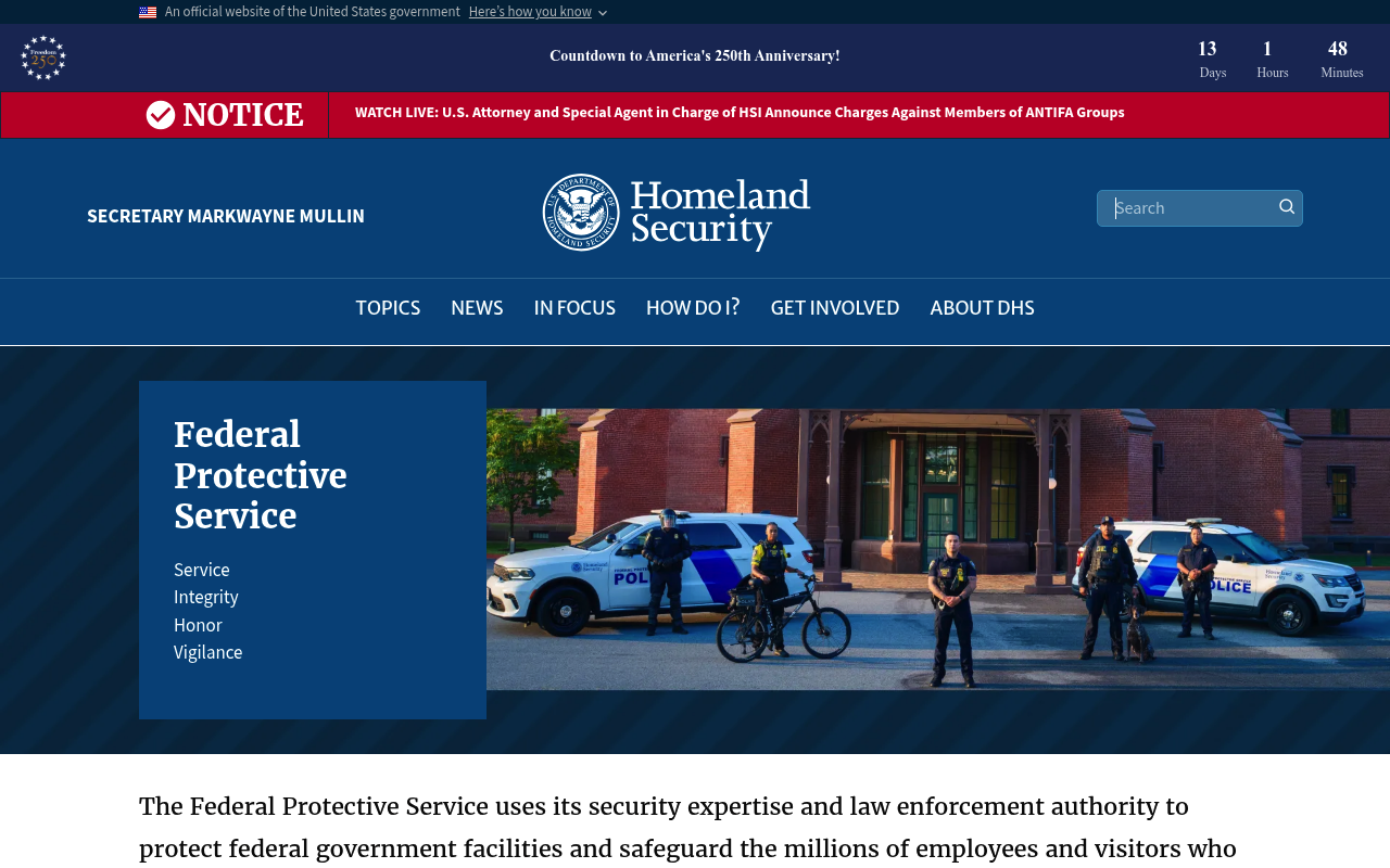 Federal Protective Service screenshot