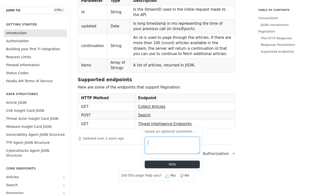 Feedly screenshot