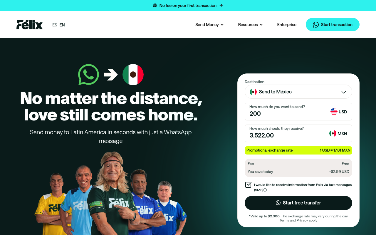 Felix website screenshot