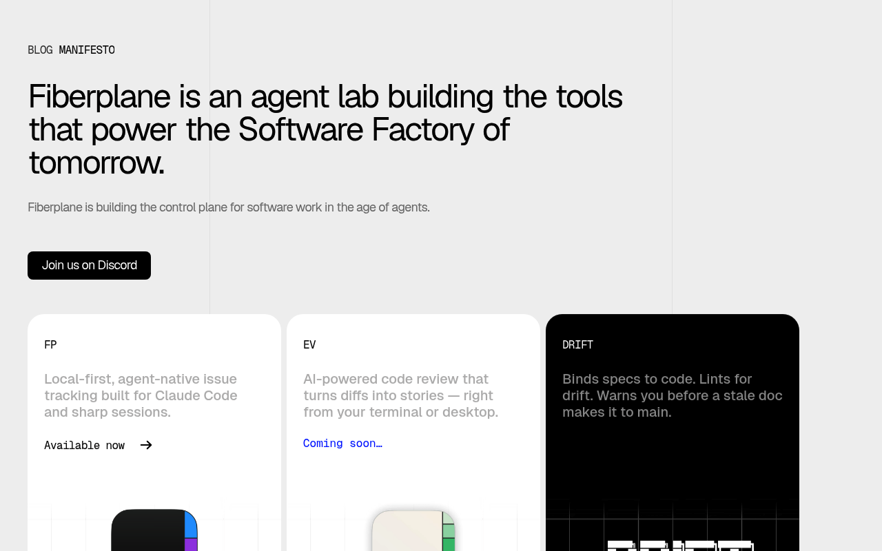 Fiberplane website screenshot
