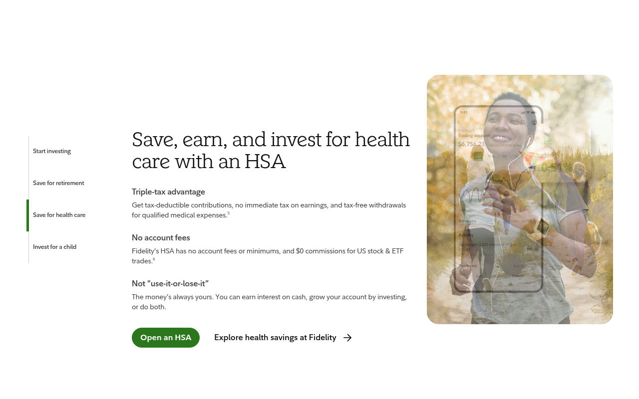 Fidelity Investments screenshot