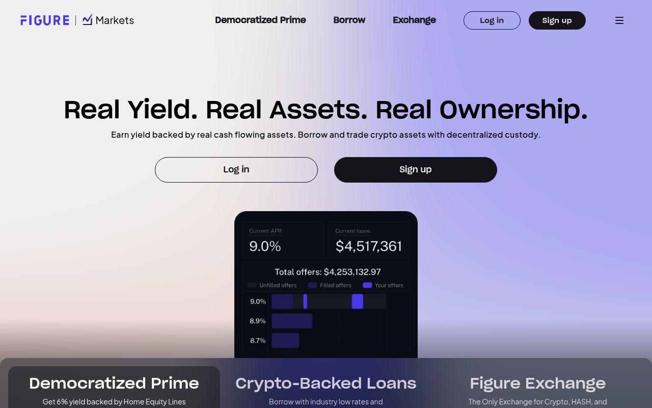 Figure Markets screenshot