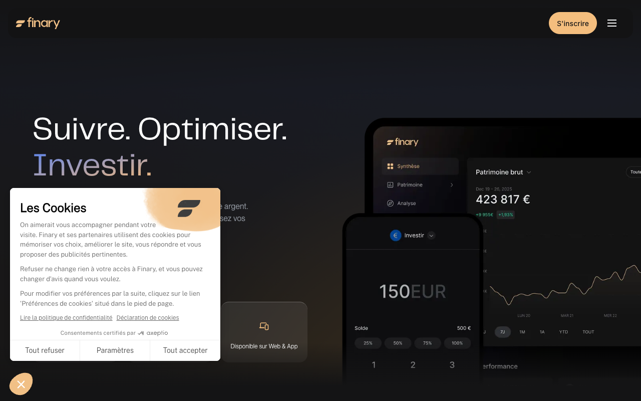 Finary screenshot