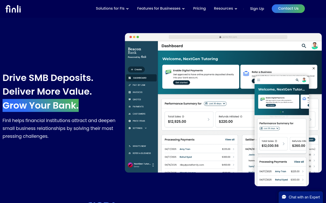 Finli screenshot