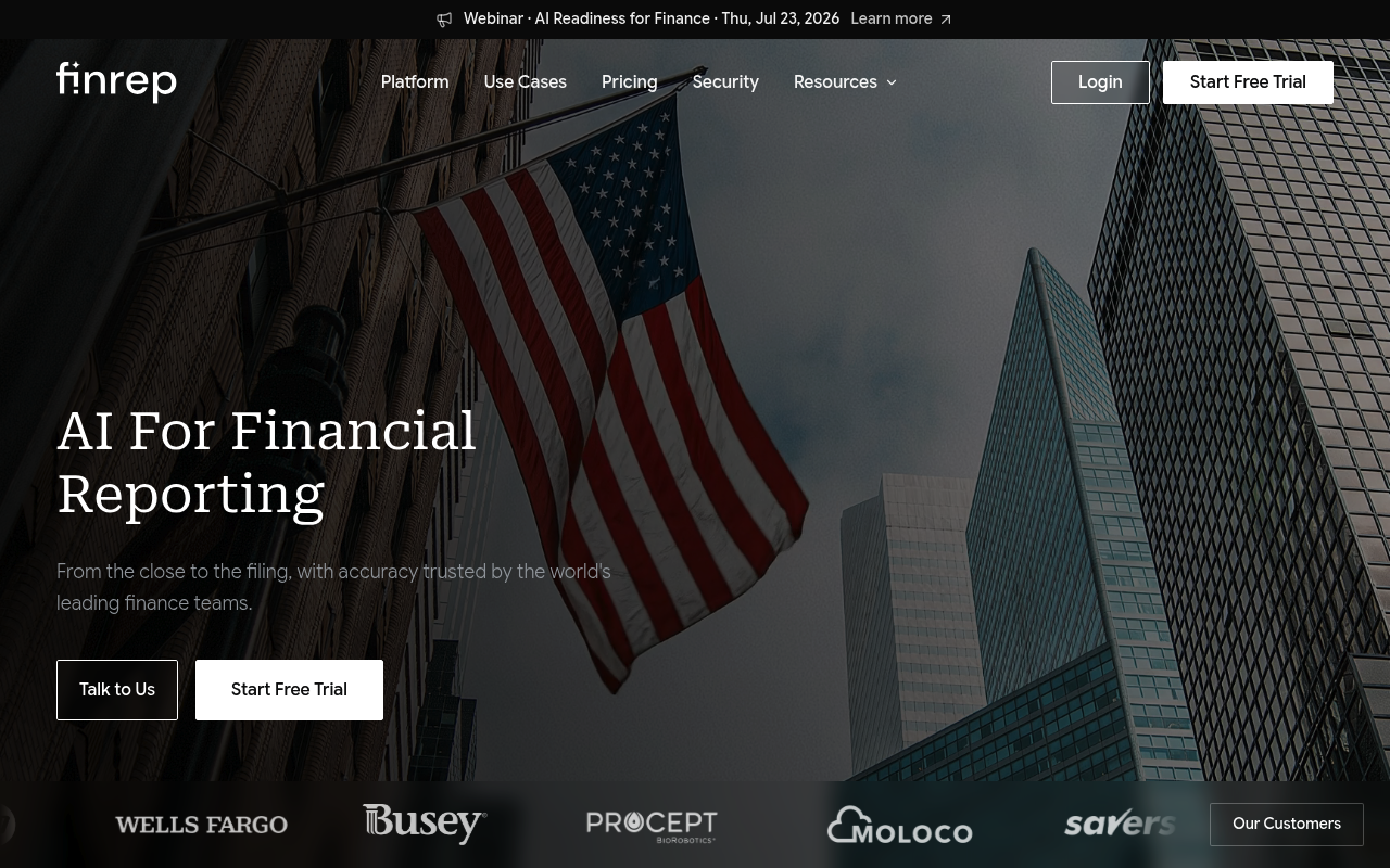 Finrep screenshot