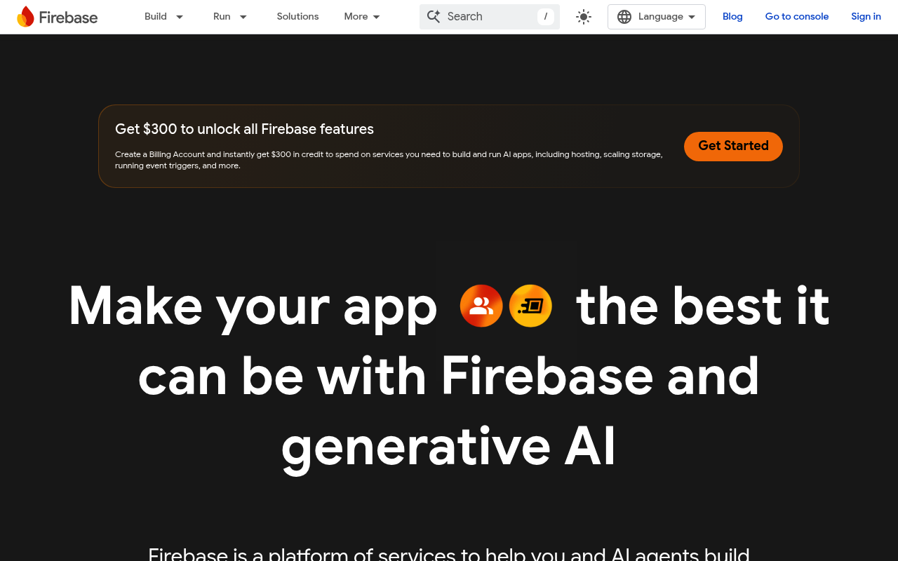 Firebase screenshot