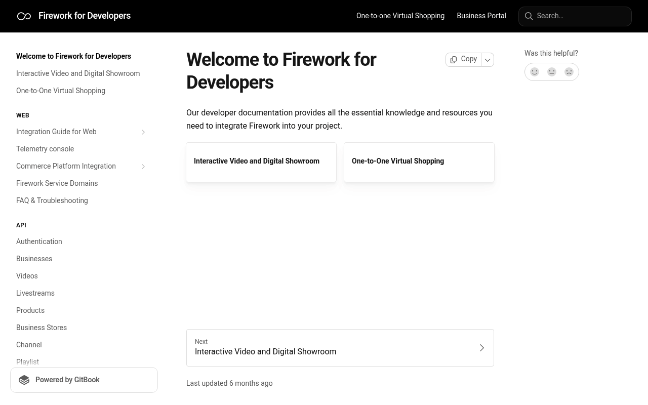 Firework website screenshot