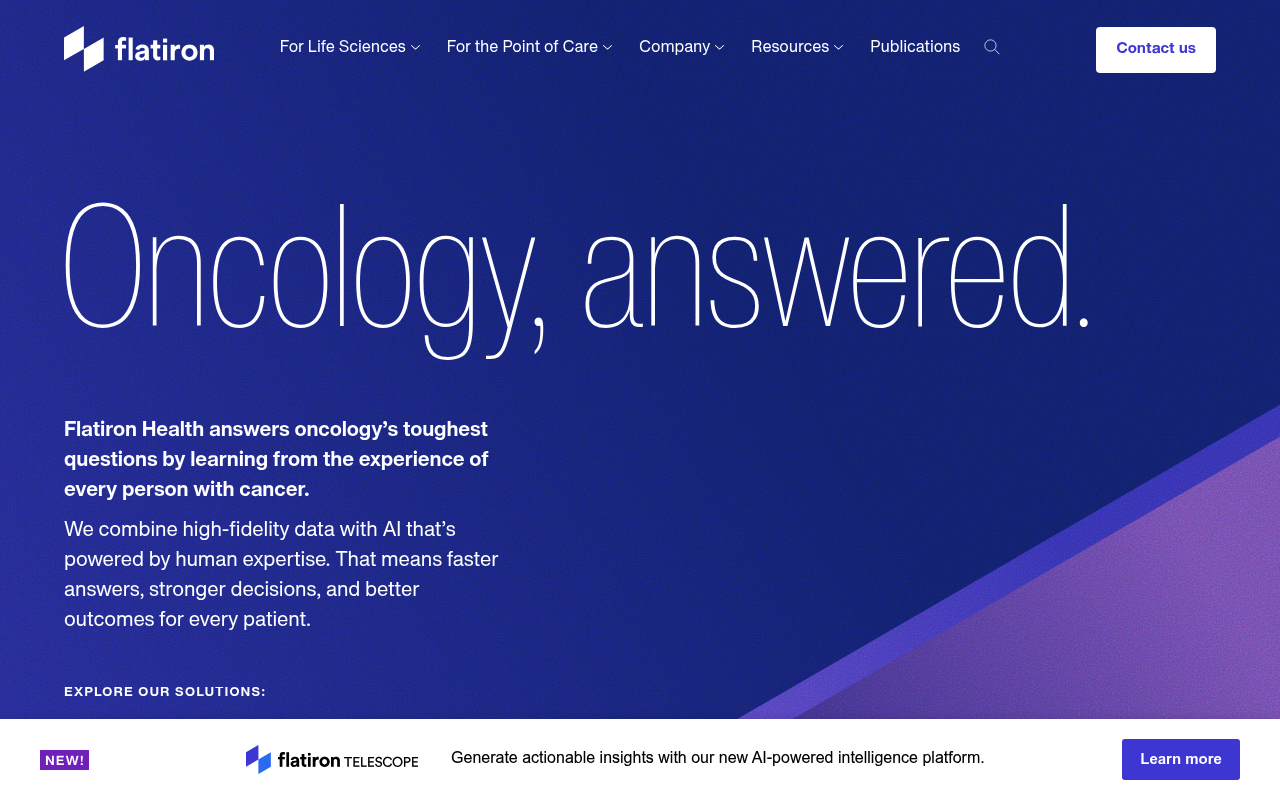 Flatiron Health screenshot